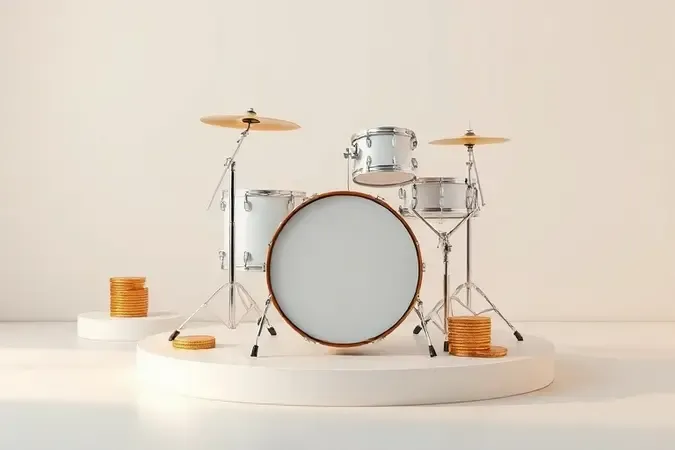 Render 3D conceitual de bateria sobre pedestal com formas geométricas, representando custo e investimento.