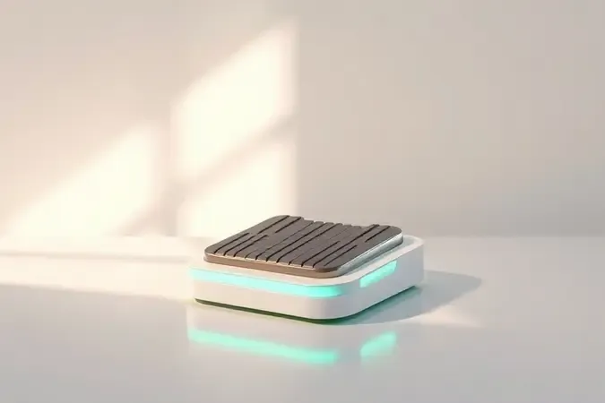 Render conceitual de pedaleira limpa e atualizada com manutenção e firmware em destaque